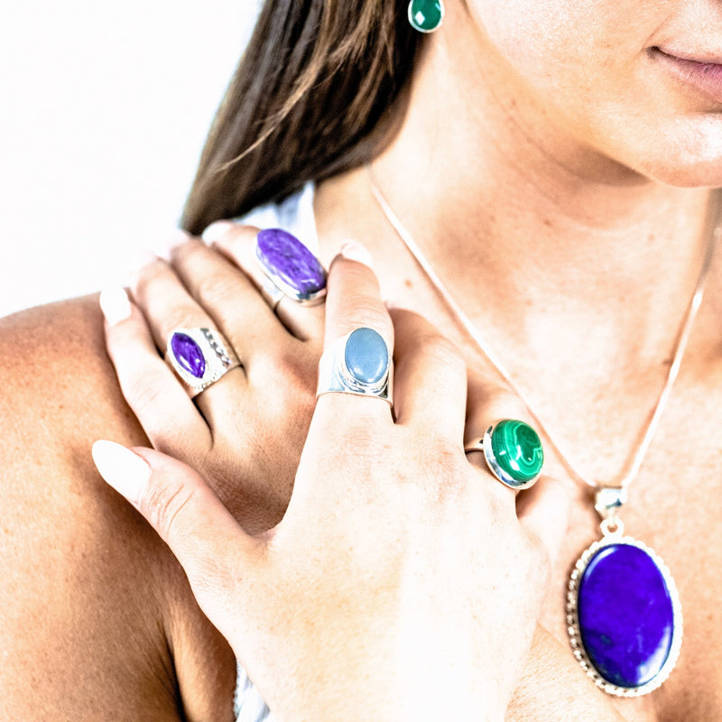 Neila Cherolite Ring - Revital Exotic Jewelry & Apparel