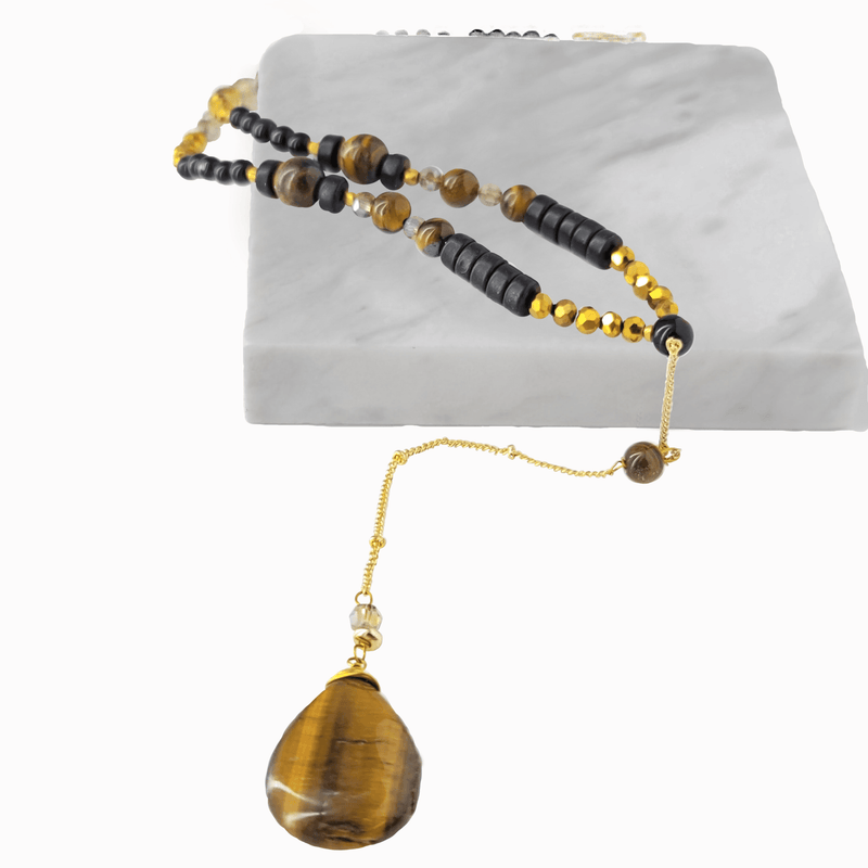 Nora Tiger Eye Necklace - Revital Exotic Jewelry & Apparel
