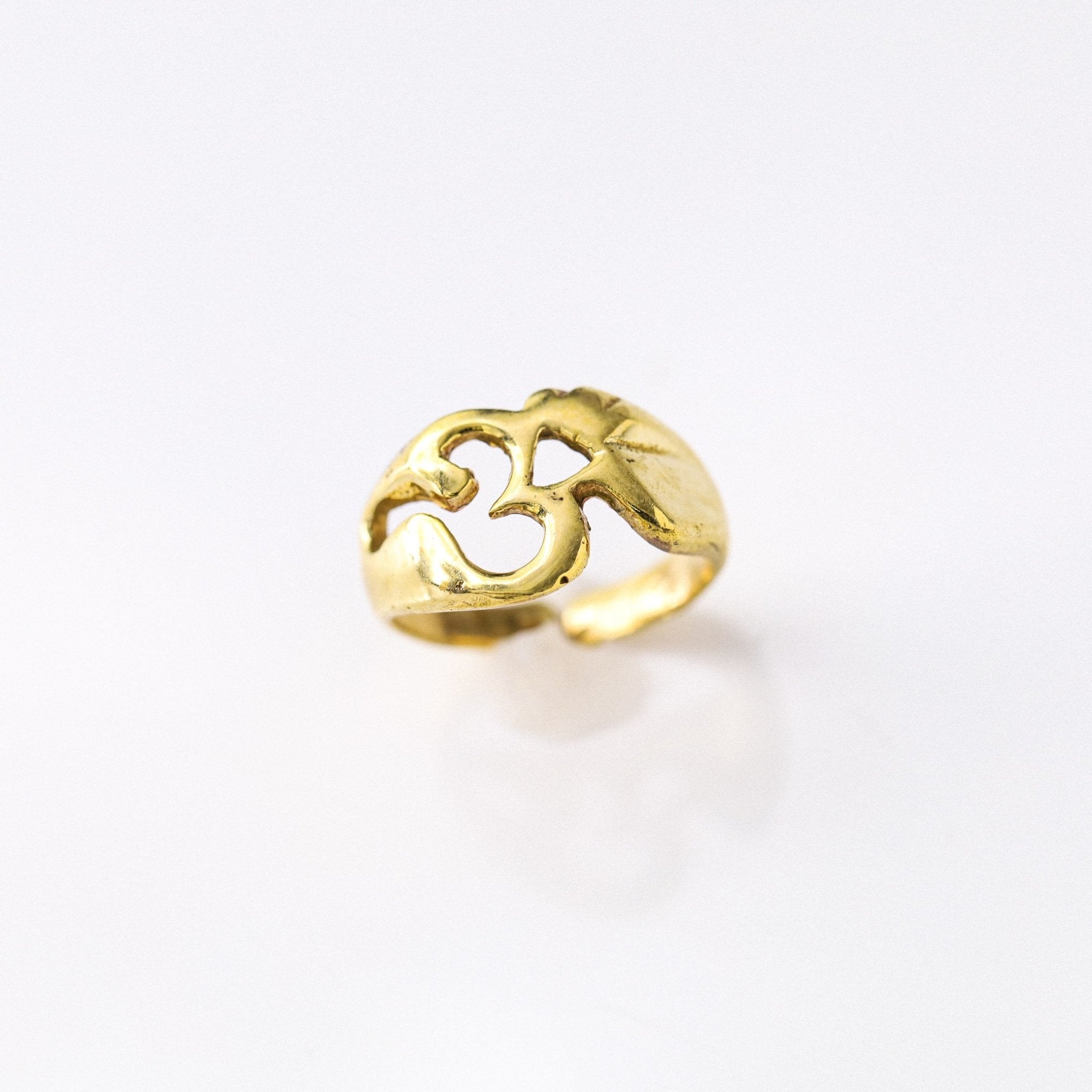 Om Brass Ring - Revital Exotic Jewelry & Apparel