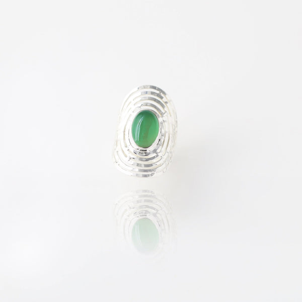 Pari Green Chalcedony Ring - Revital Exotic Jewelry & Apparel