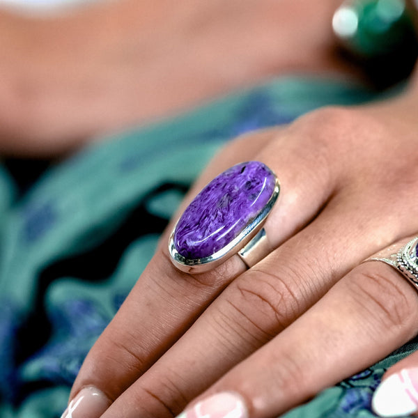 Pavati Cherolite Ring - Revital Exotic Jewelry & Apparel