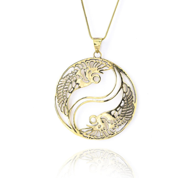 Phoenix YinYang Necklace - Revital Exotic Jewelry & Apparel