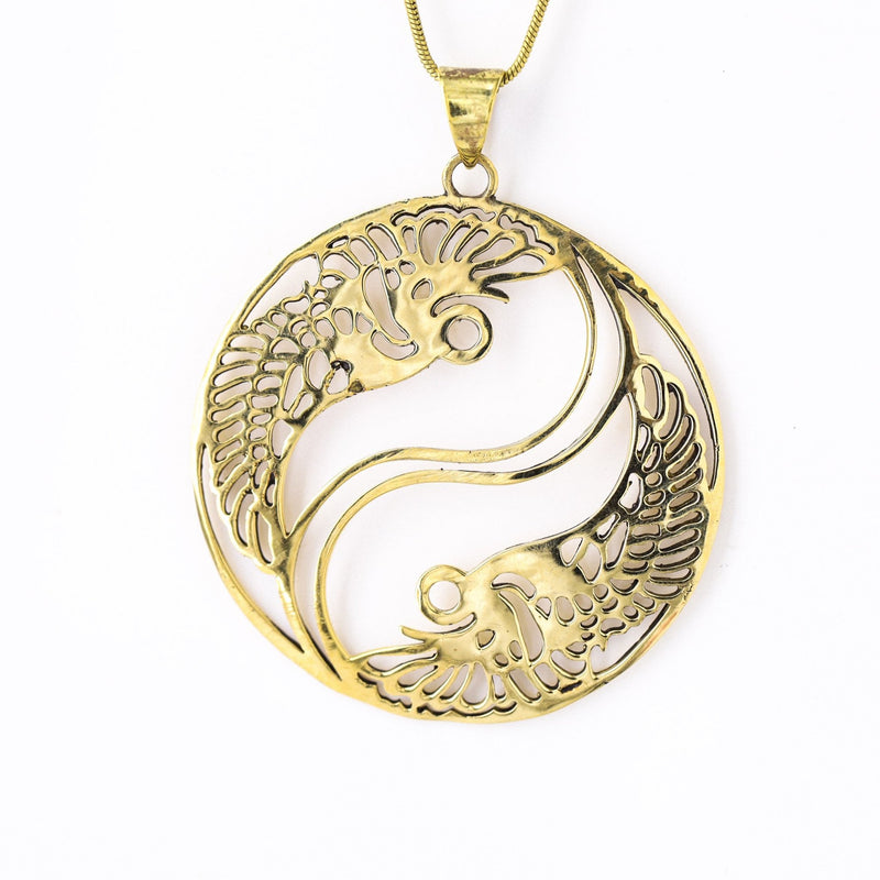 Phoenix YinYang Necklace - Revital Exotic Jewelry & Apparel
