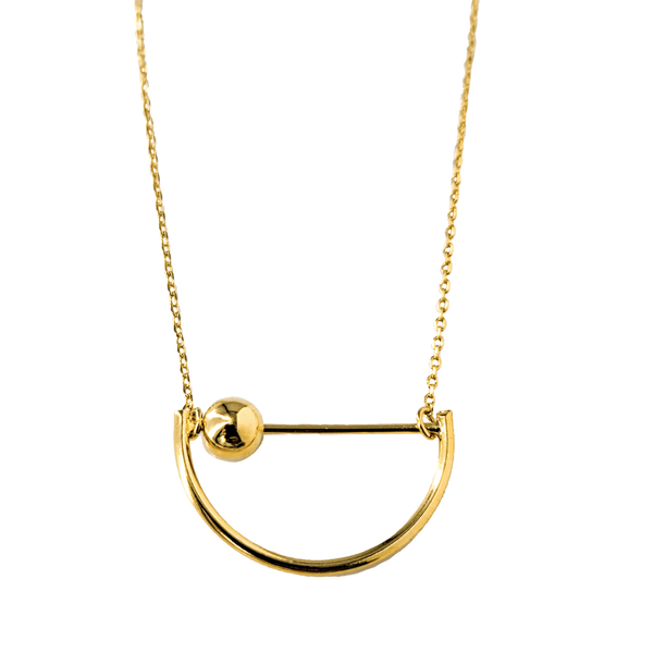 Portia Half Moon Necklace - Revital Exotic Jewelry & Apparel