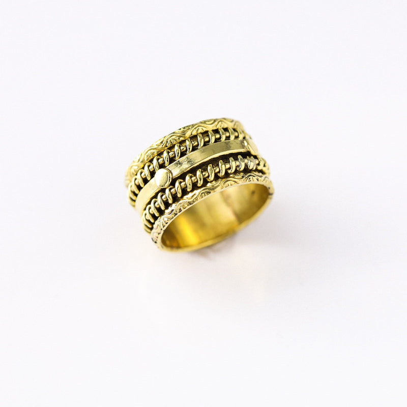 Rampura Brass Ring - Revital Exotic Jewelry & Apparel