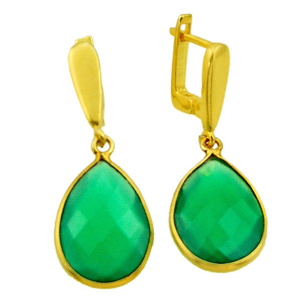 Rayna Green Chalcedony Earrings - Revital Exotic Jewelry & Apparel