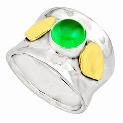 Spring Green With Gold Leaves - Revital Exotic Jewelry & Apparel