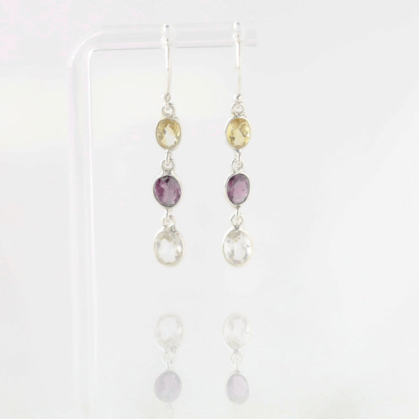 Tanvi Mixed Gem Stone Earrings - Revital Exotic Jewelry & Apparel