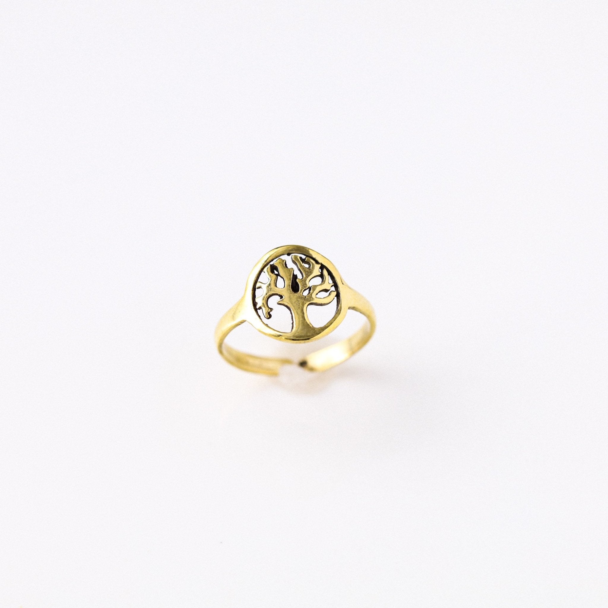 Tree Of Life Brass Ring - Revital Exotic Jewelry & Apparel
