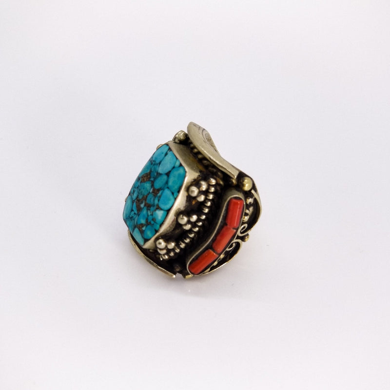 Wide Saddle Turquoise - Revital Exotic Jewelry & Apparel