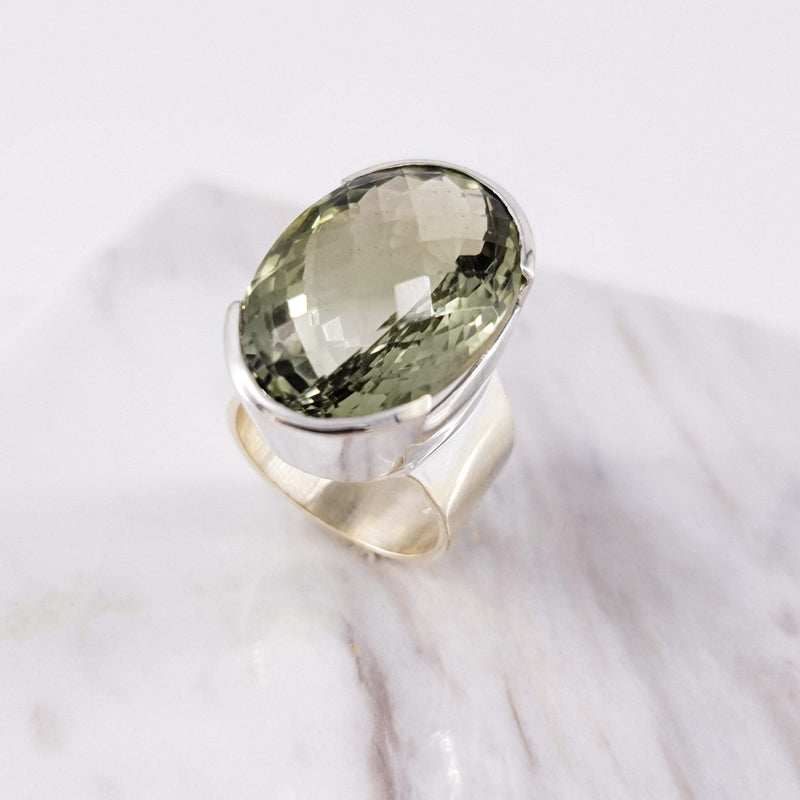 Zada II Green Amethyst Ring - Revital Exotic Jewelry & Apparel