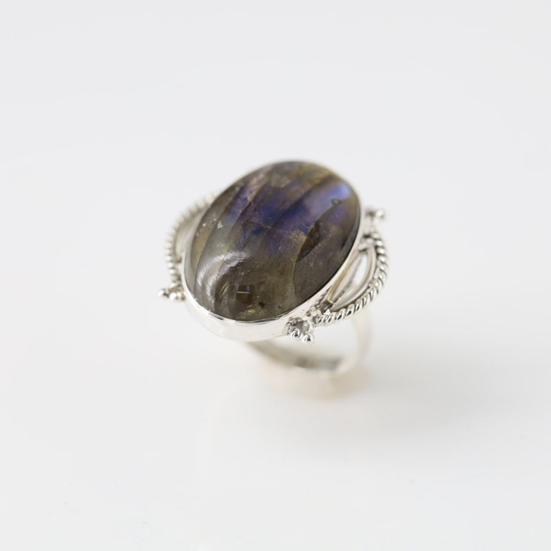 Zarya Labradorite Ring - Revital Exotic Jewelry & Apparel